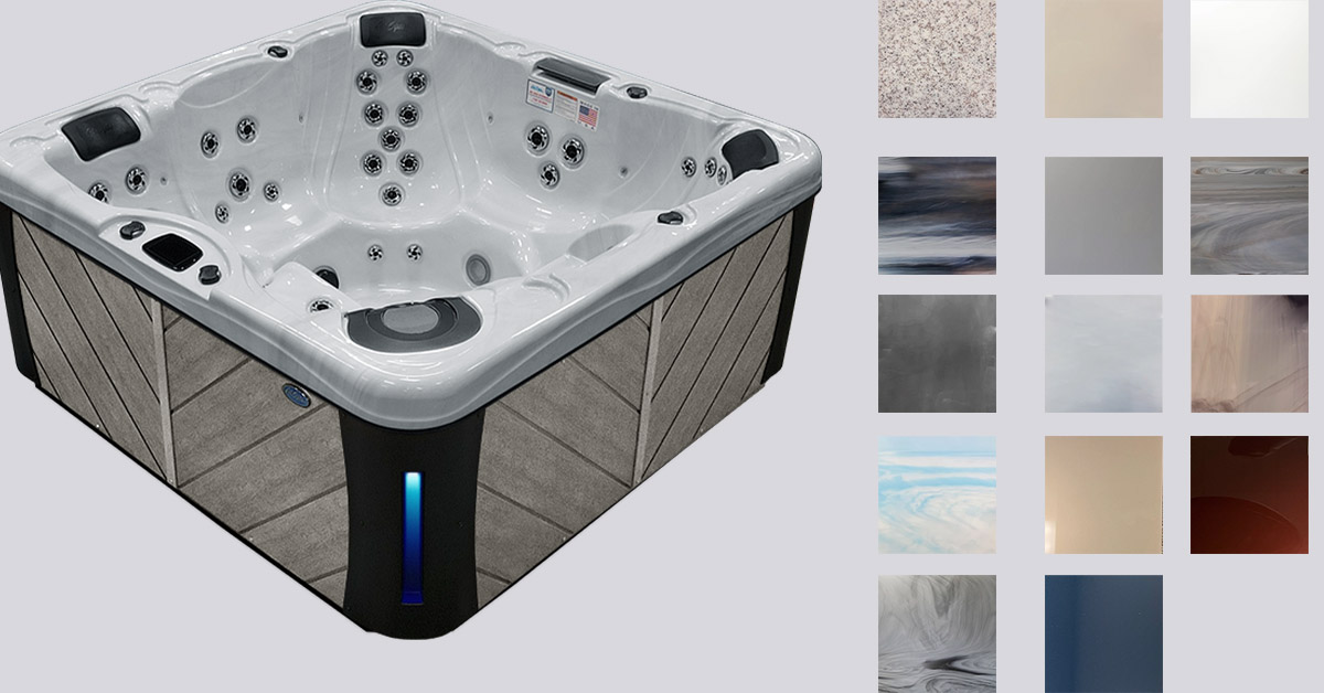 Popular hot tub colors from Cal Spas